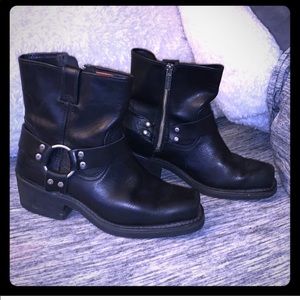 Harley Davidson Moto Boot. Square toe